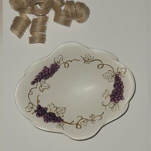 Napco ceramics Japan‎ dish grape line A3443 vintage
